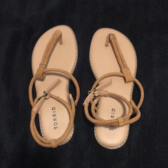 torrid Shoes - Torrid Nude Ankle Strap Sandals